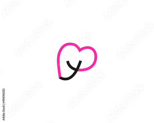 MY abstract vector logo monogram template