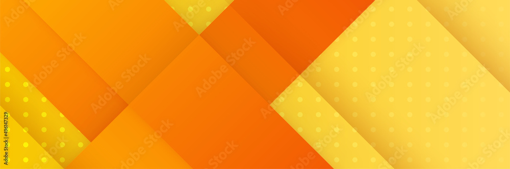 Obraz premium Orange yellow abstract background geometry shine and layer element vector for presentation design. Suit for business, corporate, institution, party, festive, seminar, and talks.