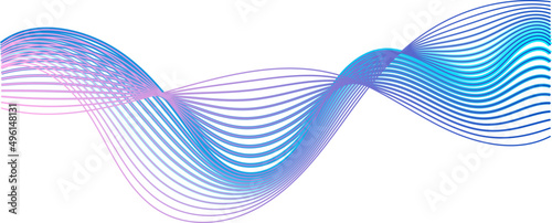 Gradient Sound Wave Colored Illustration