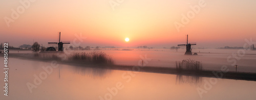 Sunrise in the Green Heart of the Netherlands photo