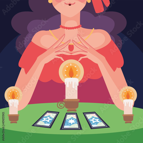 woman clairvoyant oracle