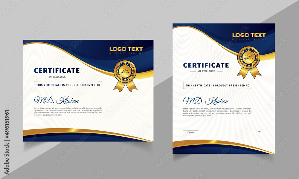 Modern Certificate Design Template Modern Certificate Design Template