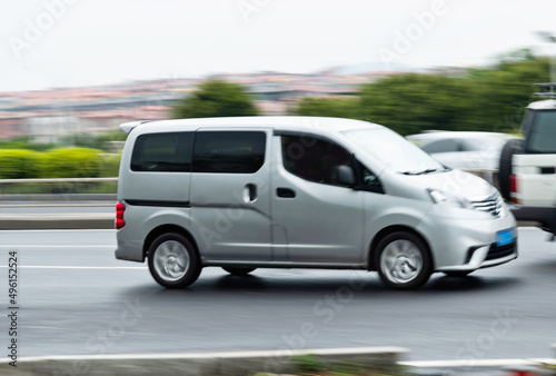Van driving on the highway © xy