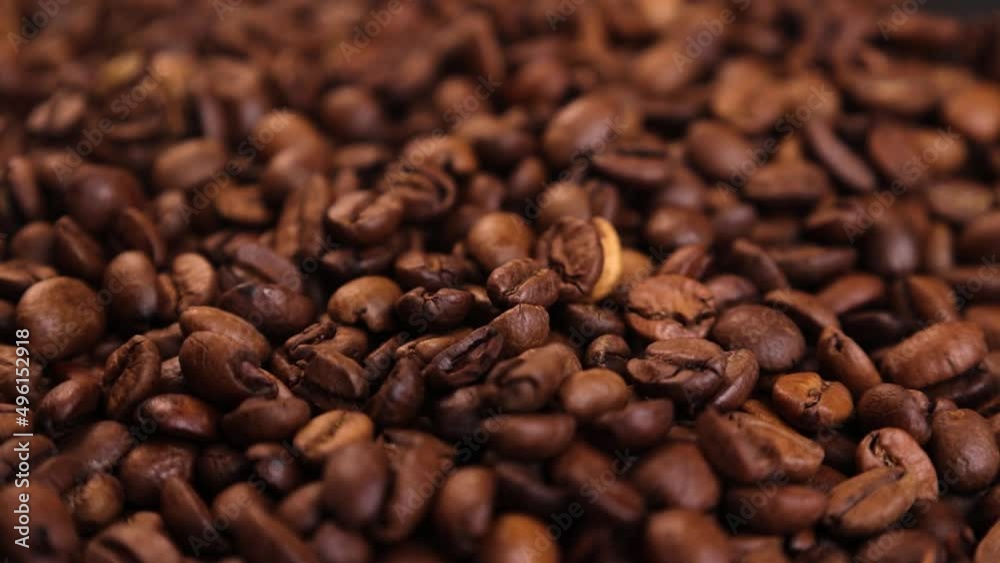 coffee beans are falling down lots of coffee beans coffee beans are falling down lots of coffee beans