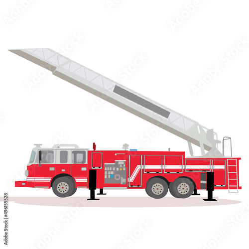 A fire truck is a large vehicle which carries firefighters and equipment for putting out fires.
