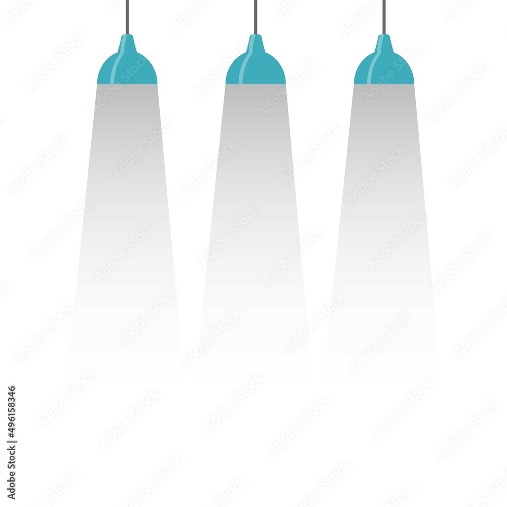 Tree lighting ceiling lamp on white background Tree lighting ceiling lamp on white background