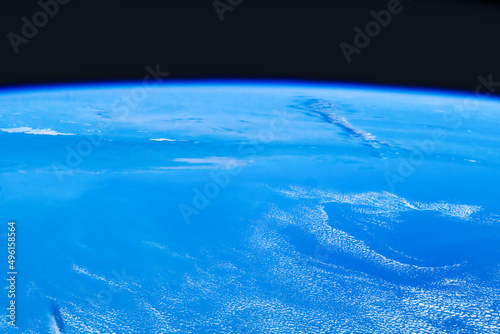 Fototapeta Naklejka Na Ścianę i Meble -  beautiful cloud formations in planet earth. digital enhancement. elements by nasa