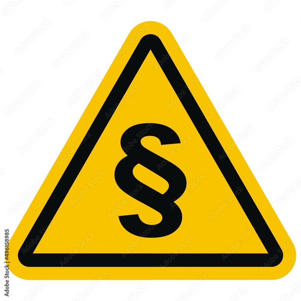 Paragraph and danger sign as vector illustration
Paragraph and danger sign as vector illustration