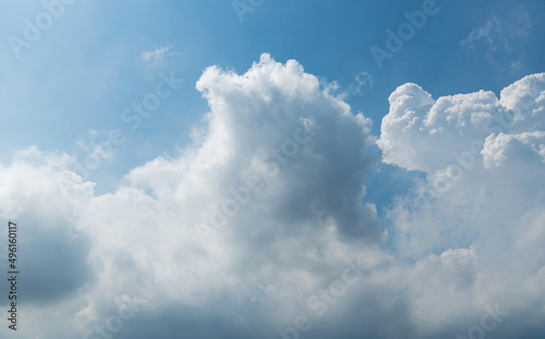 A large cloud in the sky