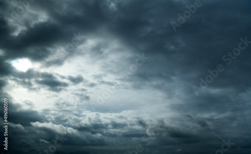 Background of gray clouds in the sky