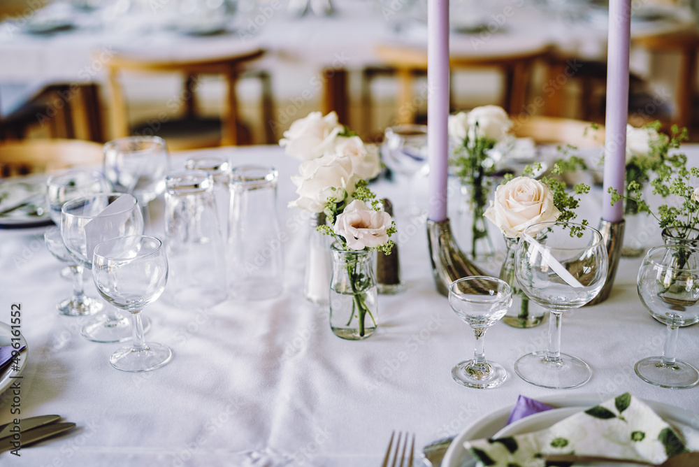 Beautiful wedding table service simple danish style Beautiful wedding table service simple danish style