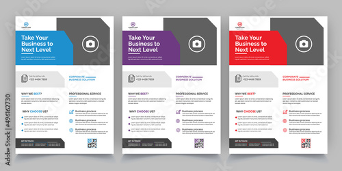 Modern Creative Business Flyer Design Template.
