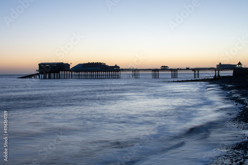 Sunrise over the beach, pier and promenade at Cromer in north Norfolk, UK © Christopher Keeley