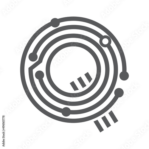 digital letter q