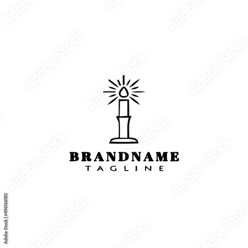 chandelier logo cartoon icon design template black isolated vector illustration