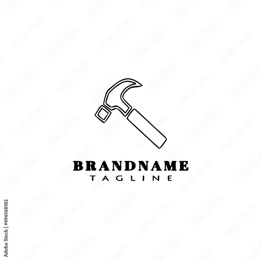 hammer logo template icon black design vector illustration hammer logo template icon black design vector illustration