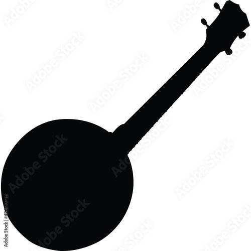 Banjo Silhouette Vector
