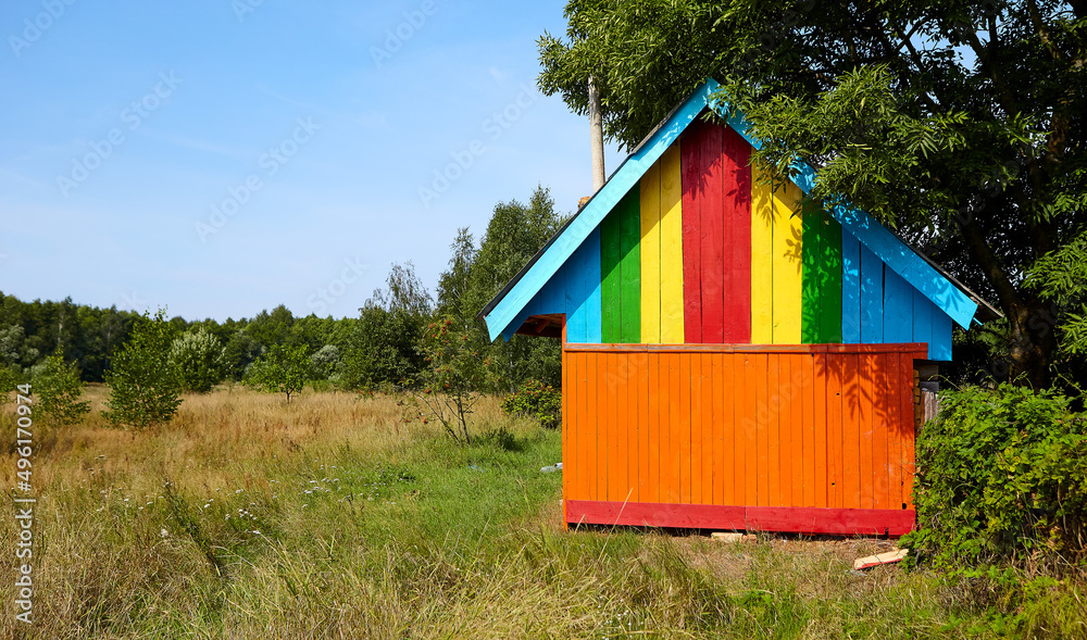 Scandinavian architecture, a small house in the province. Scandinavian architecture, a small house in the province.