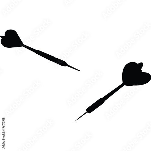 Darts Silhouette Vector