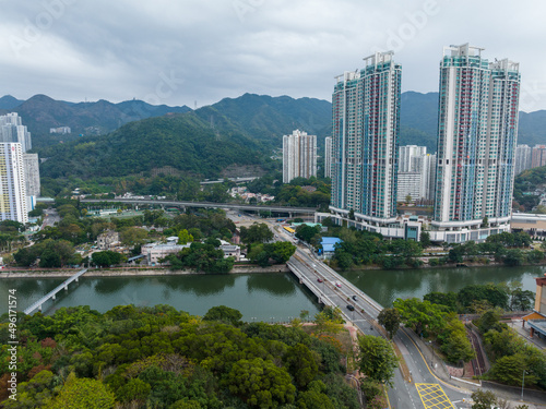 Top view of Hong Kong residential district