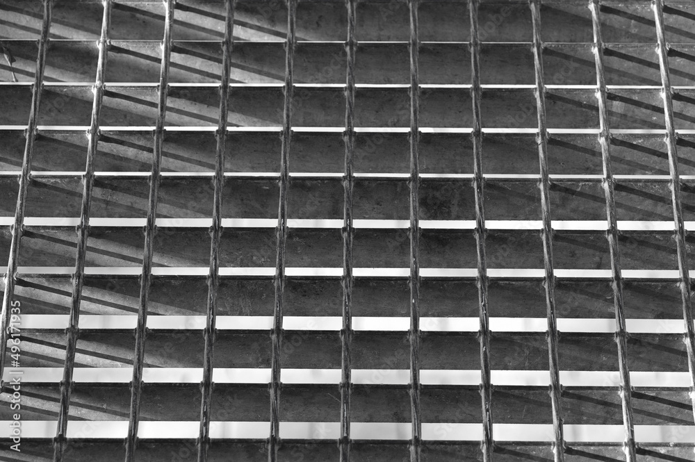 gray background, in the photo,metal lattice flooring. gray background, in the photo,metal lattice flooring.