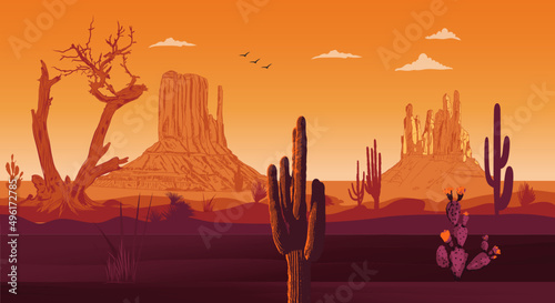 Desert Vibes in Arizona, Desert vibes vector graphic print design for apparel, stickers, posters, background and others. Outdoor western vintage artwork. Arizona desert t-shirt design