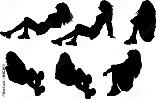 silhouettes of people