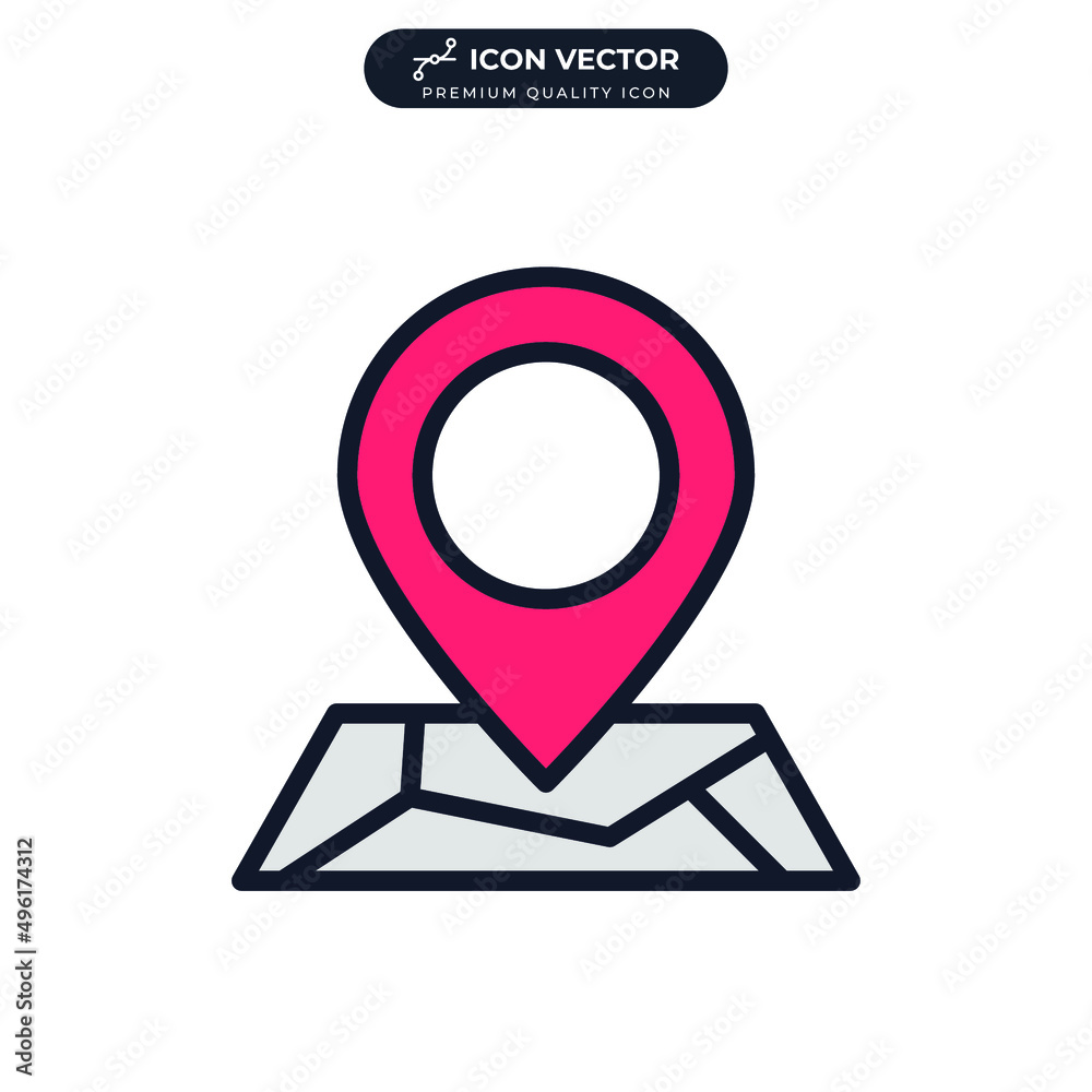 map location icon symbol template for graphic and web design collection logo vector illustration map location icon symbol template for graphic and web design collection logo vector illustration