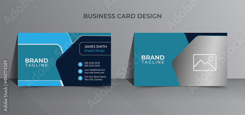 Minimal and creative vector business card template design  in vector