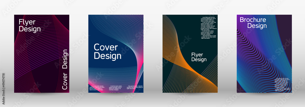Artistic covers design. A set of modern abstract covers. Modern design template. Creative backgrounds from abstract lines to create a fashionable abstract cover, banner, poster, booklet. Artistic covers design. A set of modern abstract covers. Modern design template. Creative backgrounds from abstract lines to create a fashionable abstract cover, banner, poster, booklet.