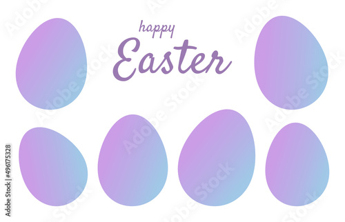 Easter eggs greeting card. Happy Easter vector © Studio Barcelona