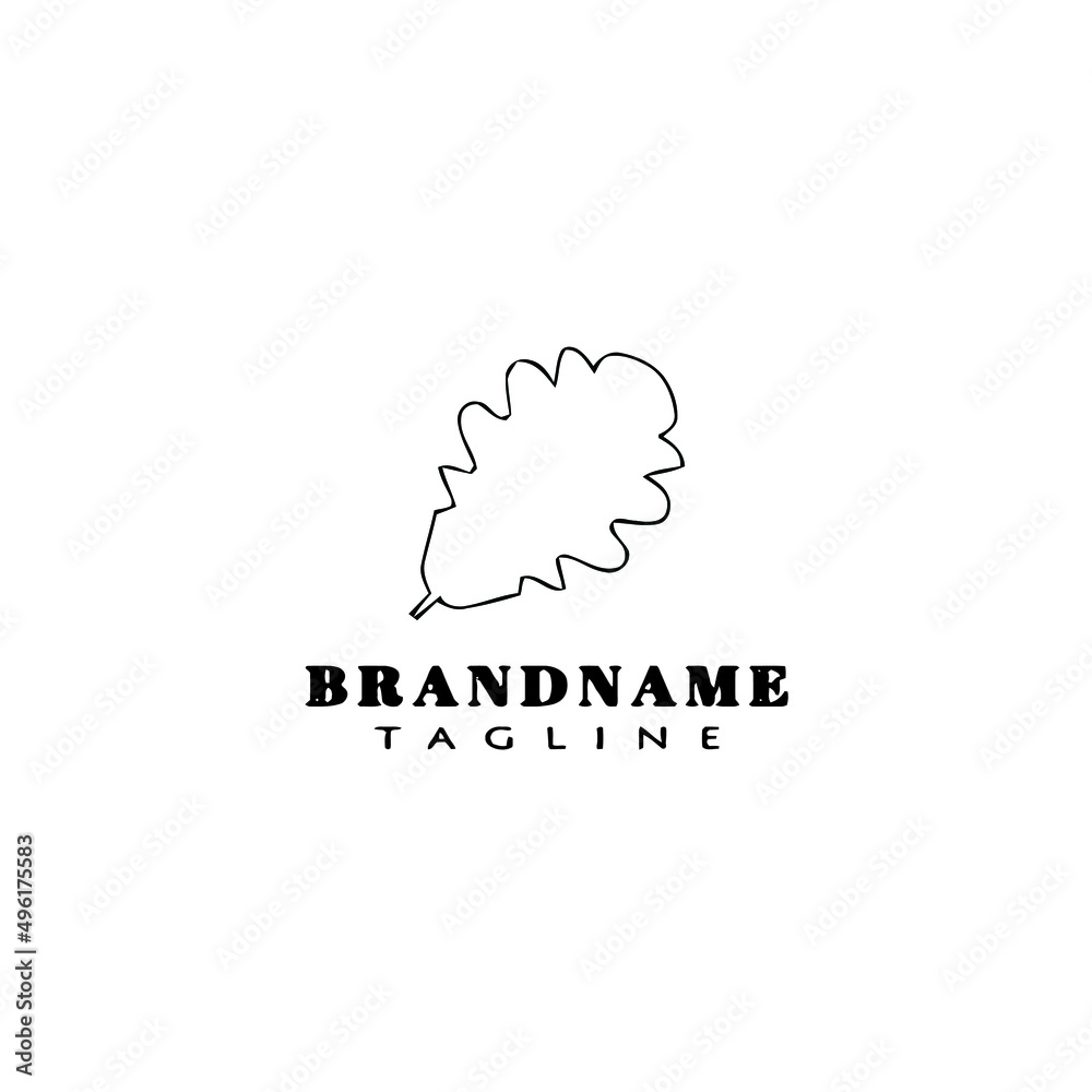 leaf logo cartoon icon design template black isolated vector illustration leaf logo cartoon icon design template black isolated vector illustration
