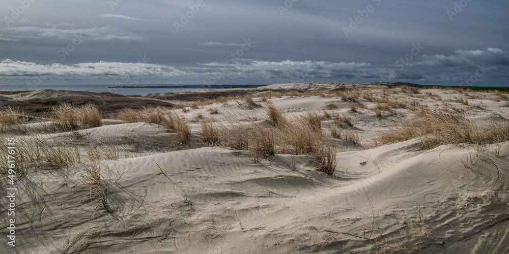 The Curoniain lagoon and Curonian split. The Curoniain lagoon and Curonian split.