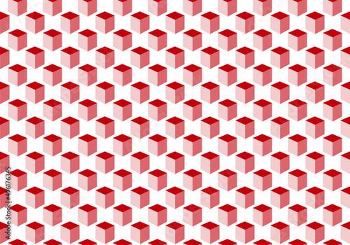 Fondo de cubos en tonos rojos