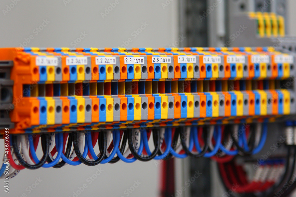 ABB electrical terminals for connecting the mounting wires in the