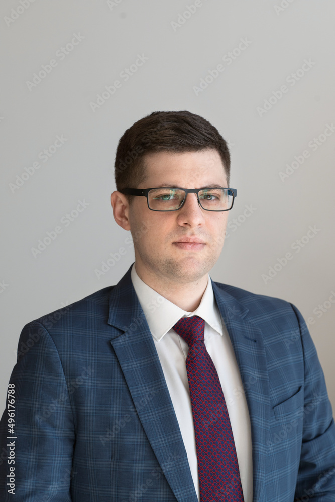 Portrait of a male freelancer. Decentralized work of digital nomads, hybrid work model. Portrait of a male freelancer. Decentralized work of digital nomads, hybrid work model.