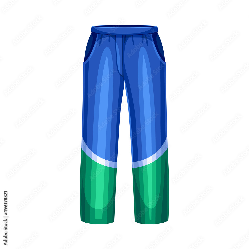 Winter Clothes with Pair of Blue Pants or Trousers as Warm Outerwear and Protection Against Cold Weather Vector Illustration Winter Clothes with Pair of Blue Pants or Trousers as Warm Outerwear and Protection Against Cold Weather Vector Illustration