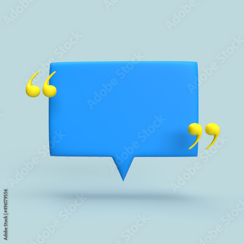3D Chat Bubbles Minimal Concept of Social Media Messages 3D Illustrations