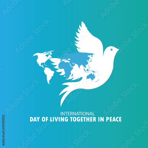 Vector International Day of Living Together in Peace