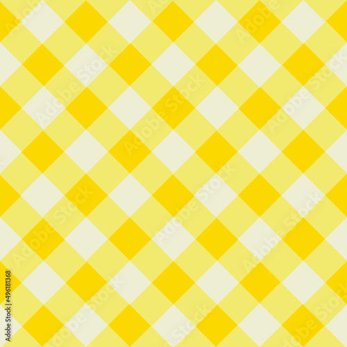 Dark yellow and light yellow plaid pattern seamless vector