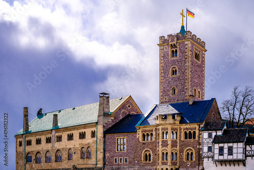 famous Wartburg castle in Eisenach