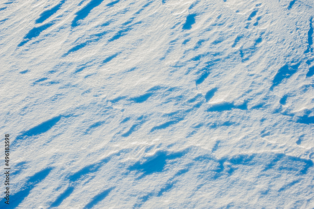 Obraz premium Tents and snow structure, snowstorm patterns