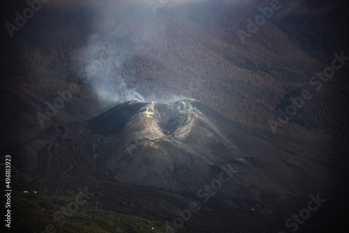 La Palma volcano after its eruption in 2022 photo