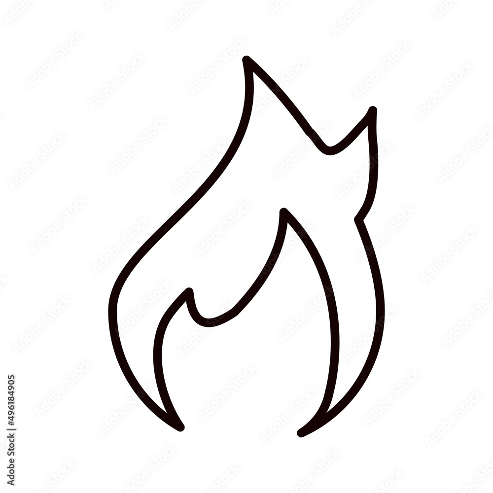 Fototapeta premium ogień, płomień ikona