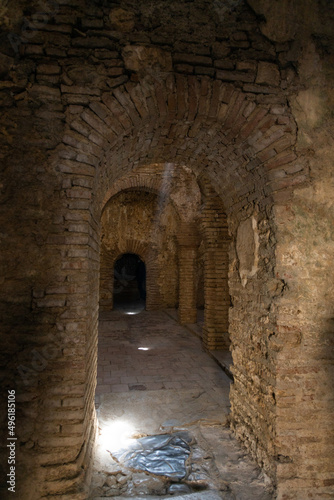 interior of old Turkish baths of Ronda in Malaga, Spain © Raquel