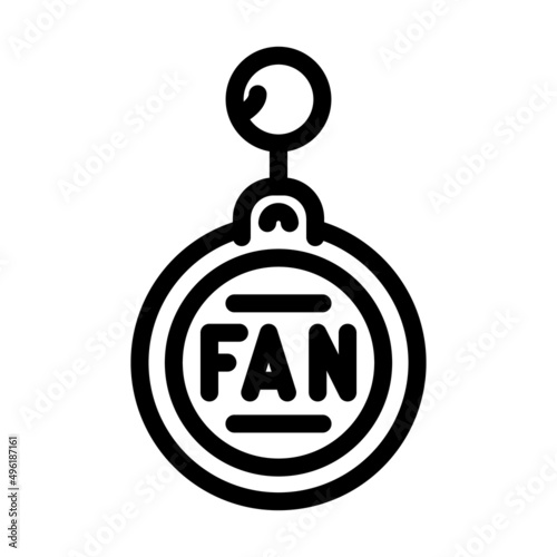 trinket accessory line icon vector. trinket accessory sign. isolated contour symbol black illustration