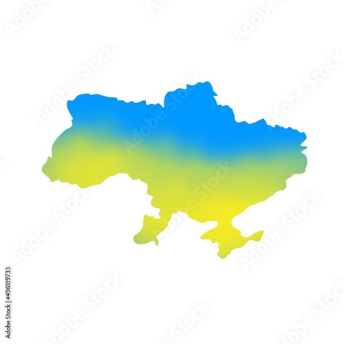 Ukraine country map. Ukraine country map with national flag symbol. stop war in ukraine