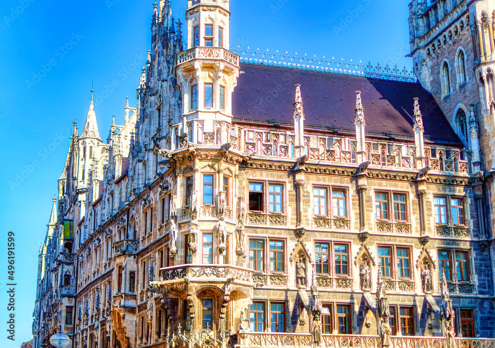 Fototapeta premium City Hall building in downtown Munich, Germany.
