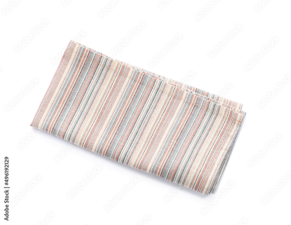 Clean napkin isolated on white Clean napkin isolated on white