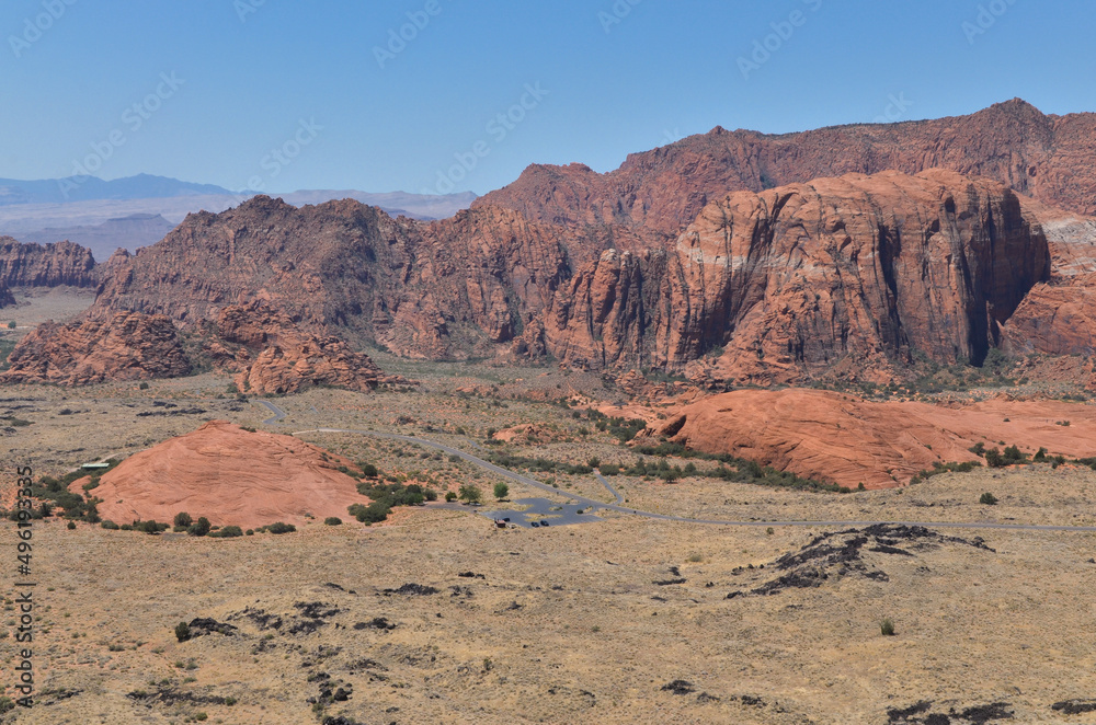 Fototapeta premium petrified sand dunes in Snow Canyon State Park, Utah, United States